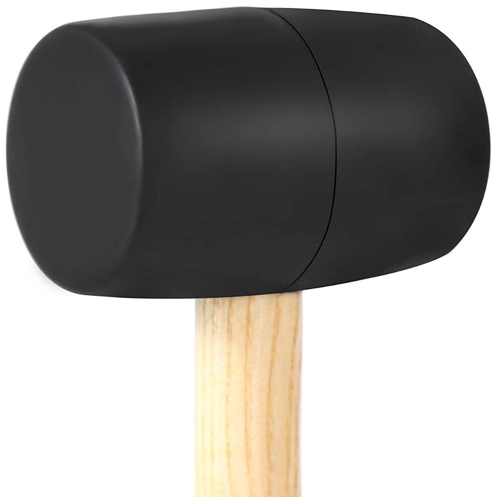 Rubber Mallet With Wood Handle: image 3