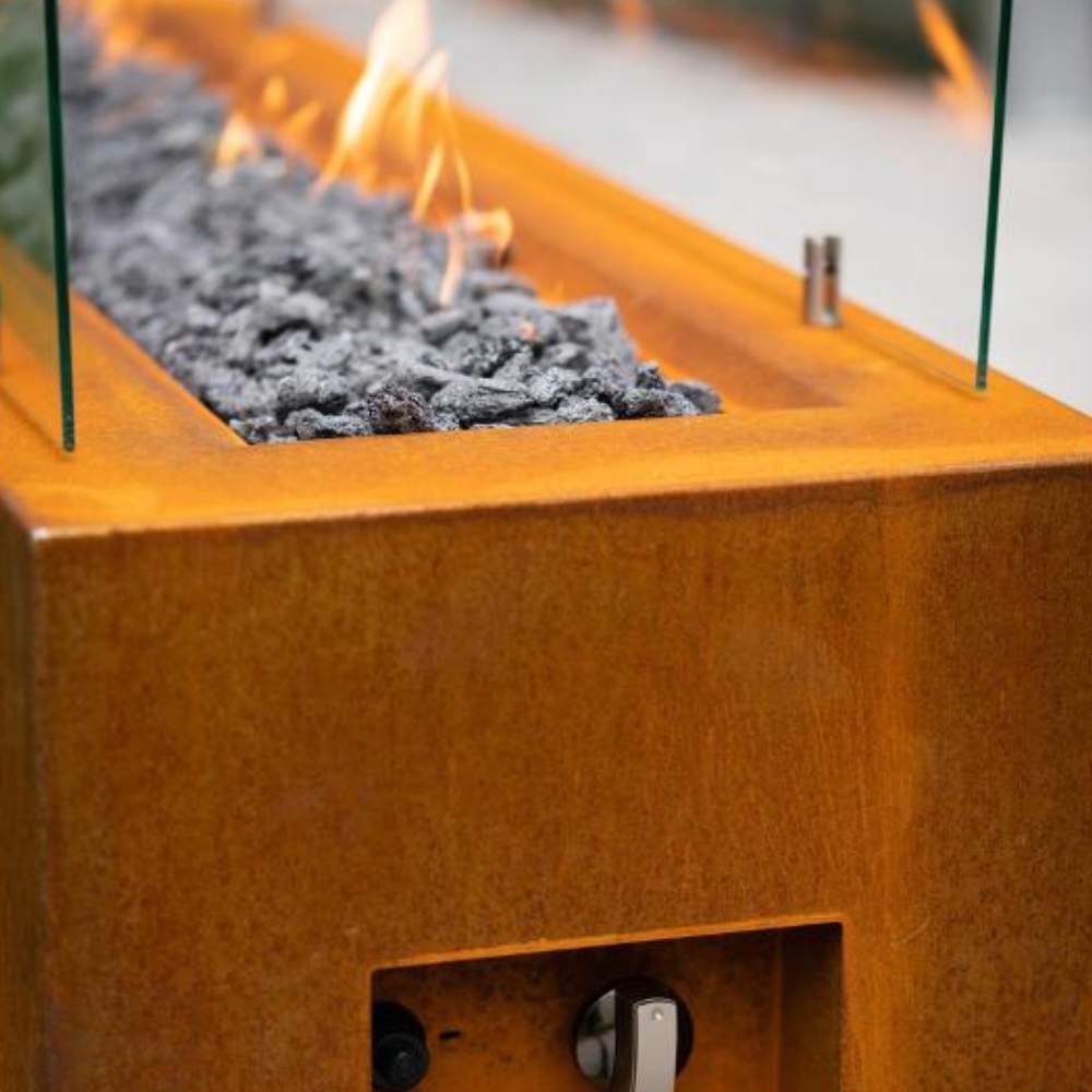 Corten Steel Gas Firepit