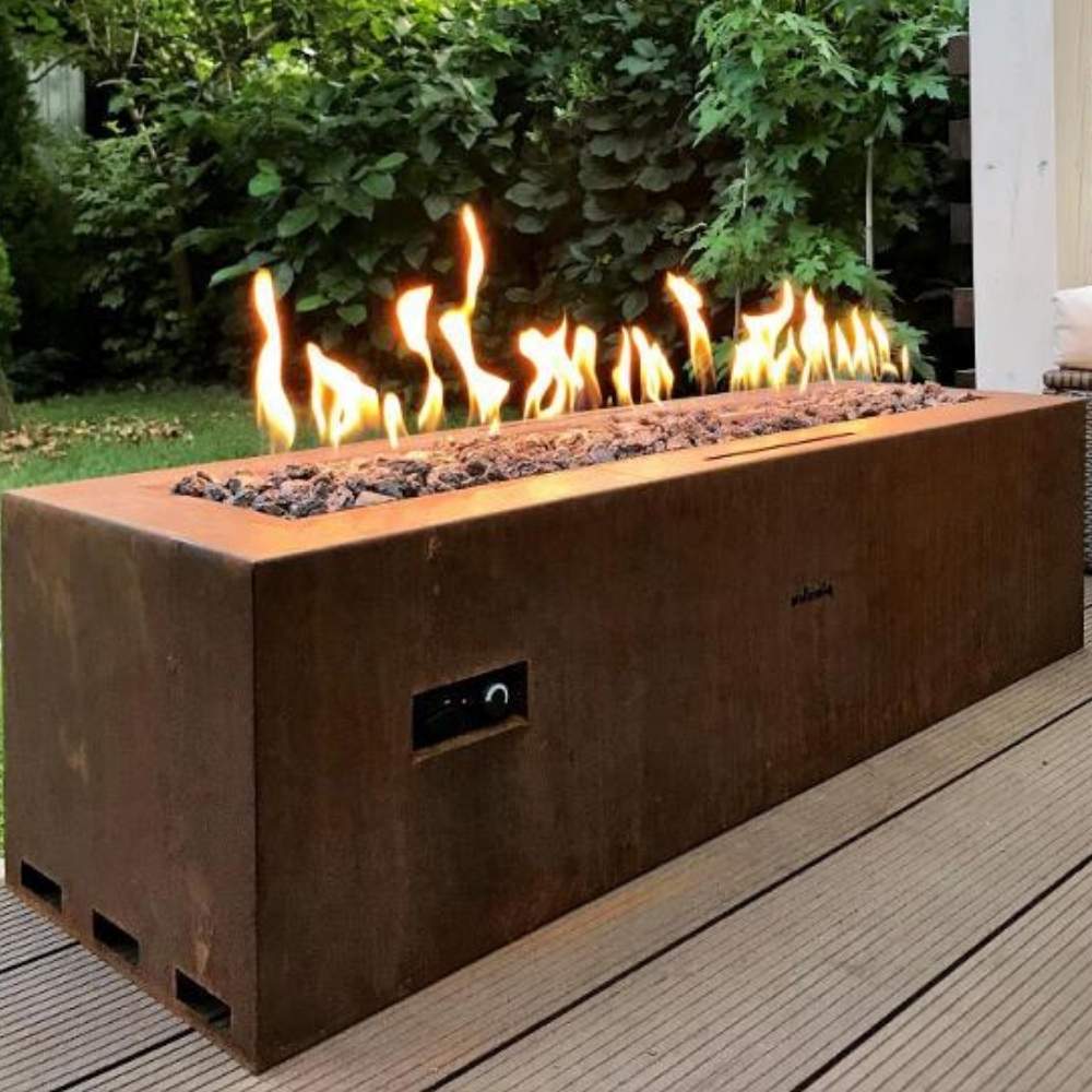 Corten Steel Gas Firepit: image 5