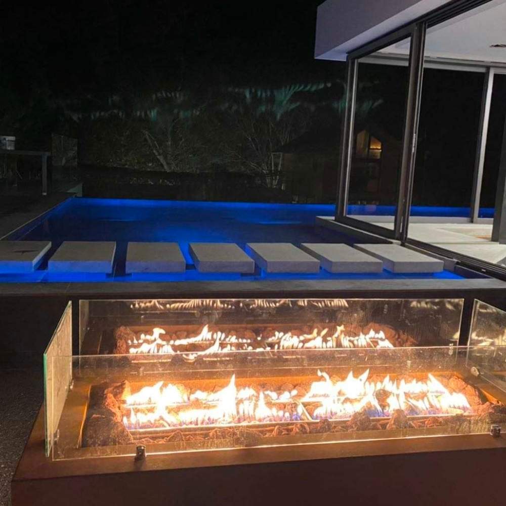 Corten Steel Gas Firepit: image 6
