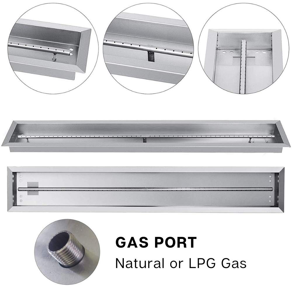 Fire Pit Burner Pan Kit: 95cm Long Burner: image 8