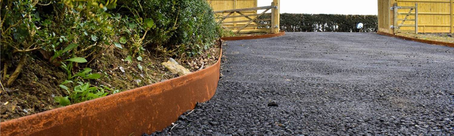 Weathered Steel Garden Edge