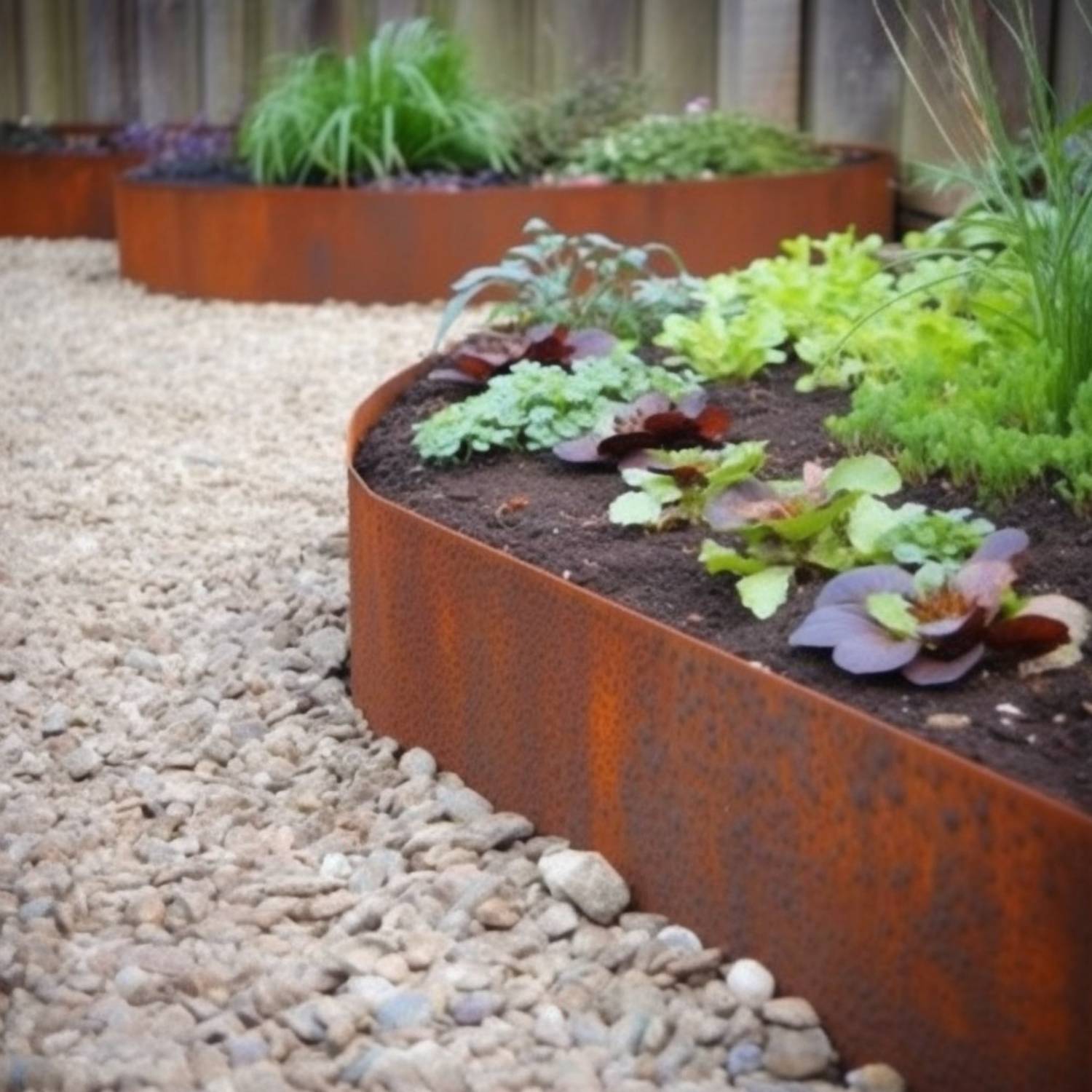 Weathered Steel Garden Edge: 150mm Face Height (per m): image 10
