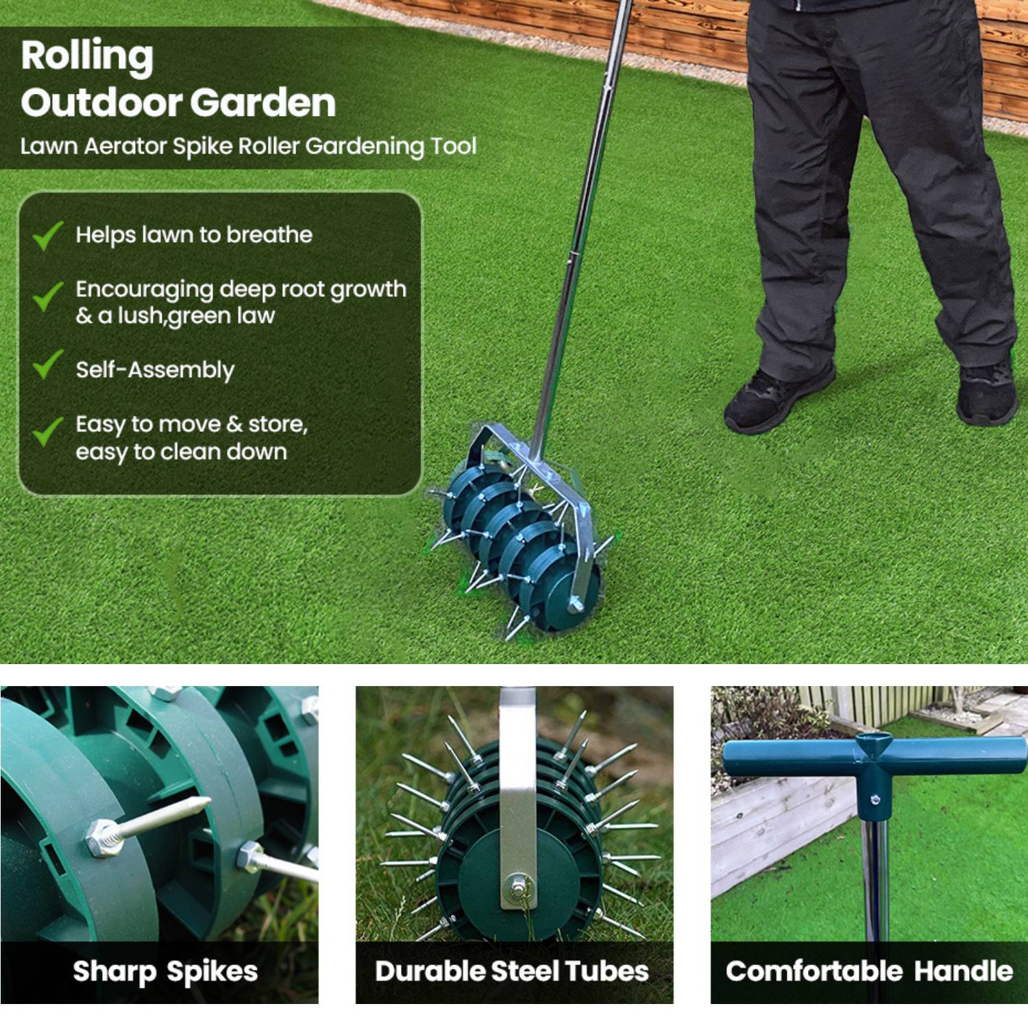 Spiked Lawn Roller: image 3