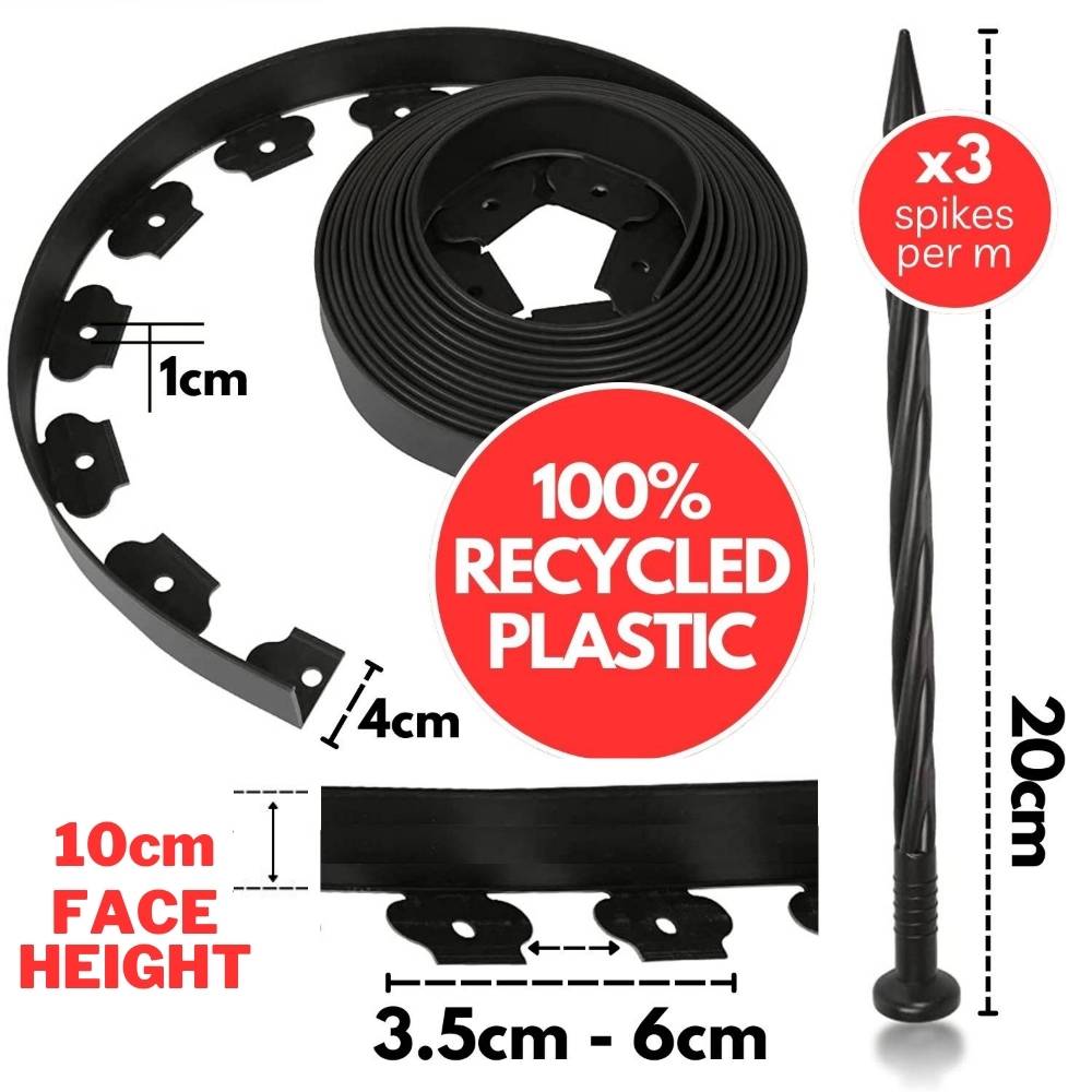 Garden Edging Kit: 10cm Face Height (per m): image 1