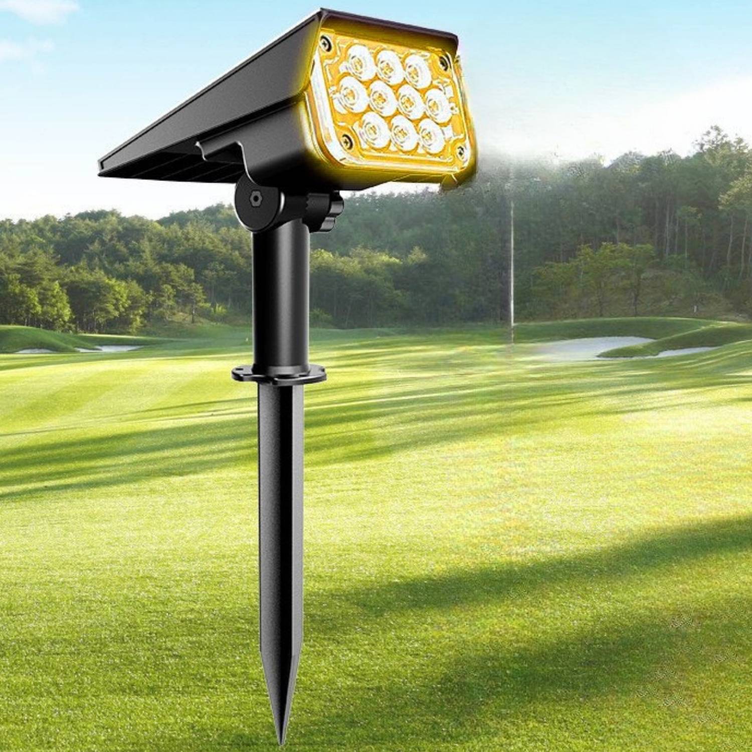 Solar Powered Spotlight