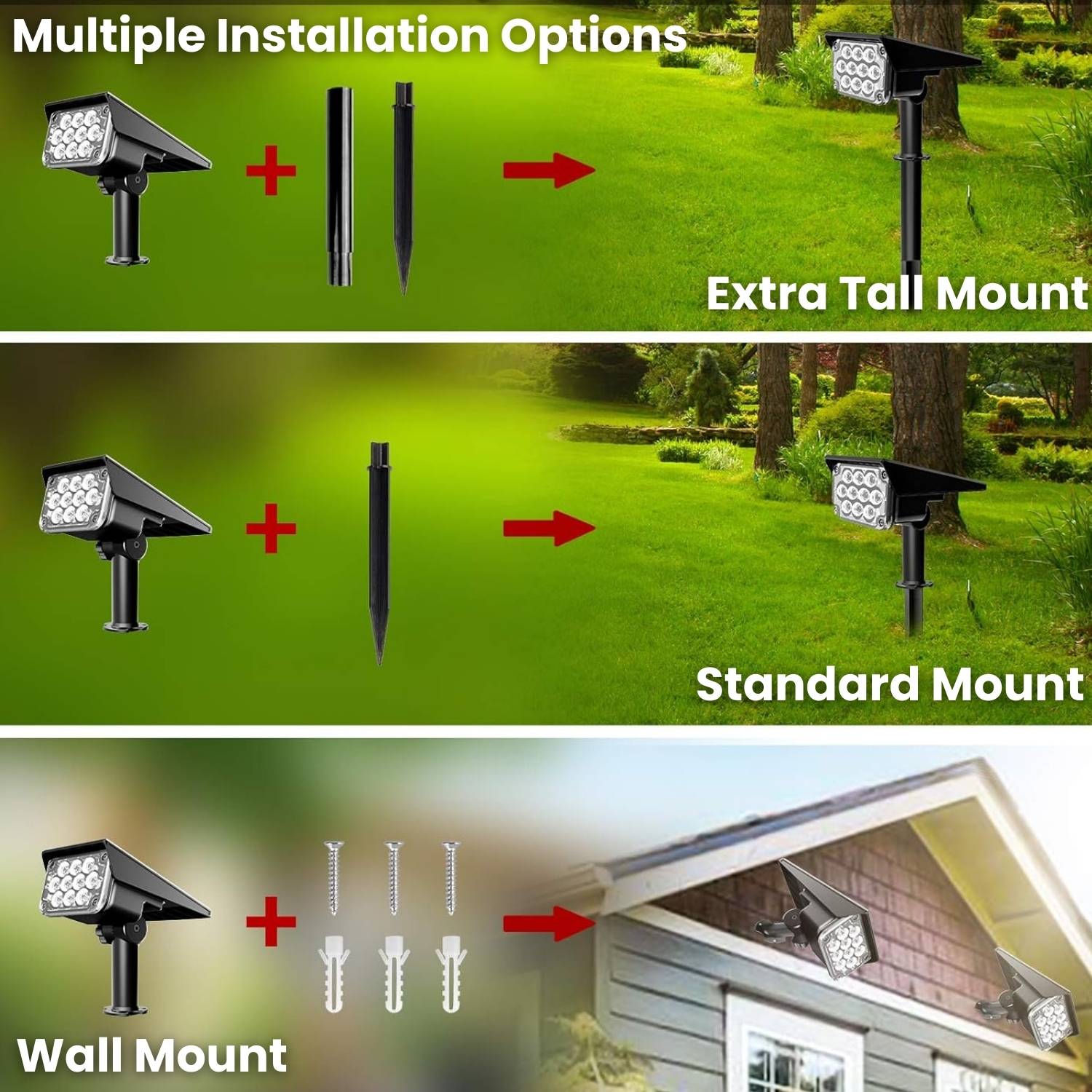Solar Powered Spotlight: 10 Pack: image 4