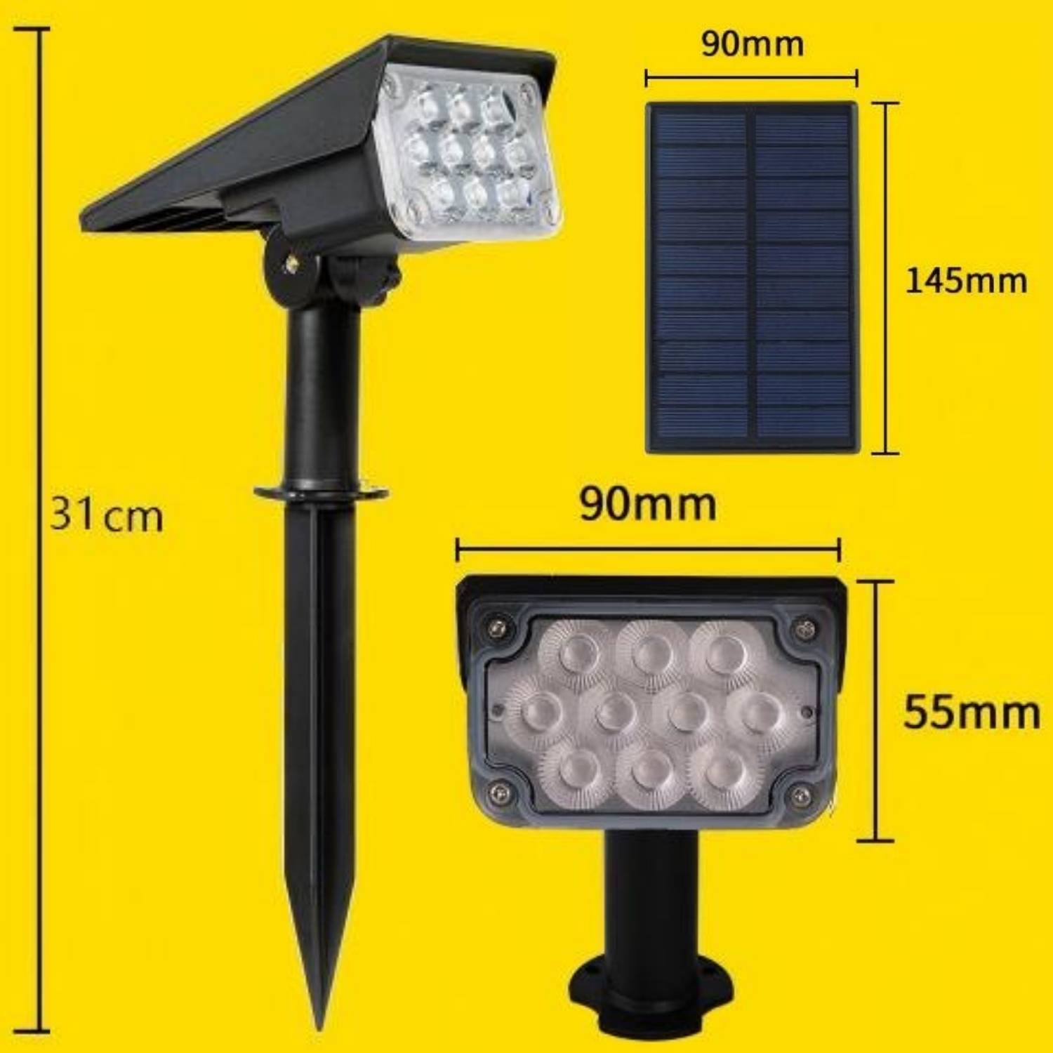 Solar Powered Spotlight: 10 Pack: image 3
