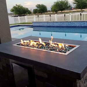 buy rectangle drop in fire pit pan ireland