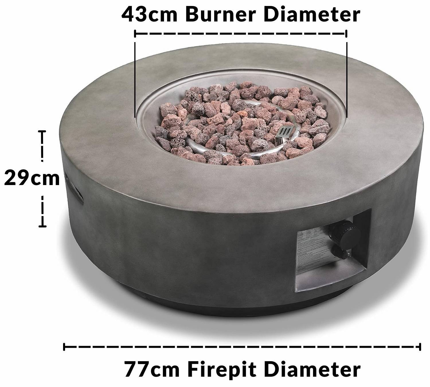 buy outdoor gas fired firepit